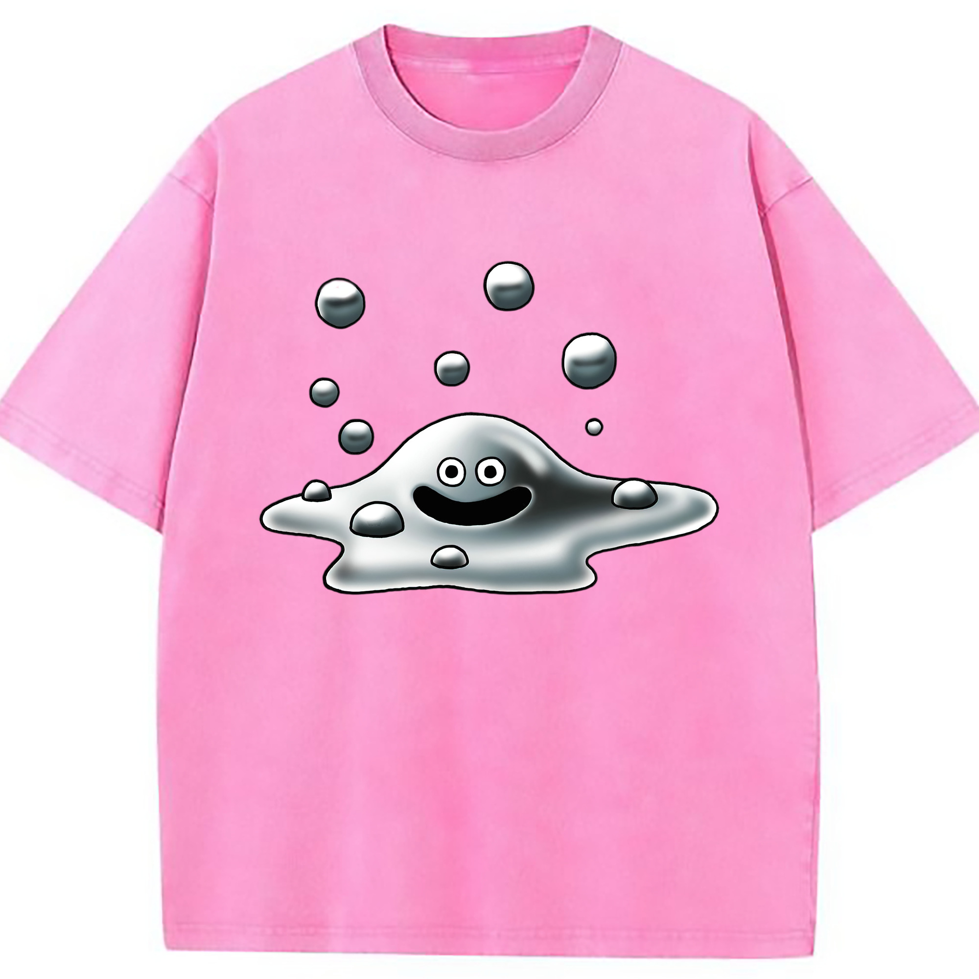 （画像用） ドラゴンクエスト Doragon Kuesuto Dragon Quest 綿100% ヴィンテージ風 半袖Tシャツ（フロントプリント）